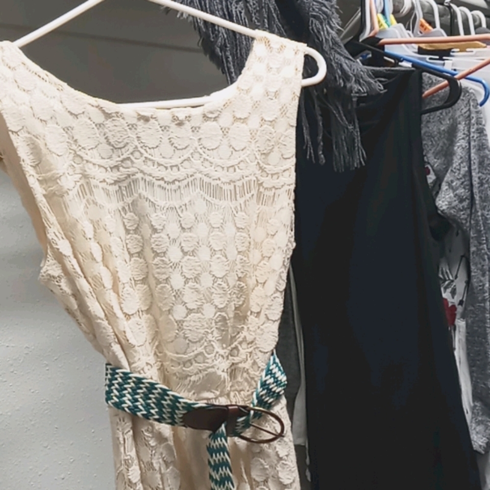 Beautiful light cream lace dress